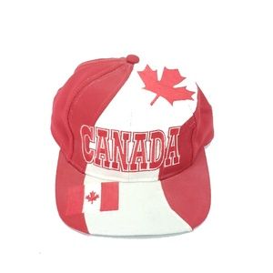Canada Maple Leaf Flag Hat Vintage Snapback